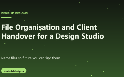 File Organization and Client Handover Standards for a Small Design Studio